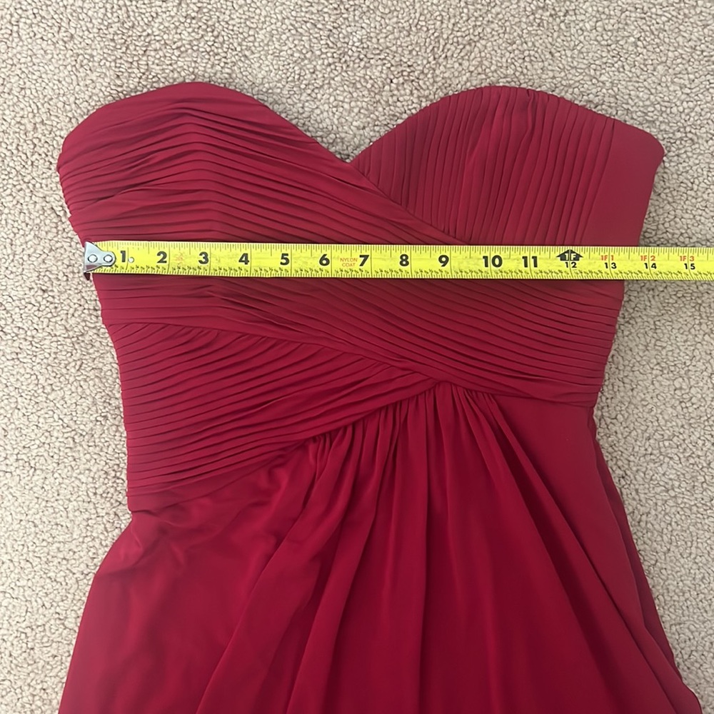 bebgmaxazria Red strapless ❤️ heart dress size2 - Picture 6 of 9